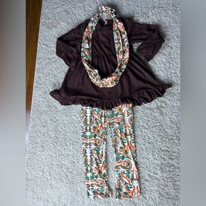 Girls Fall Tunic with Leggings